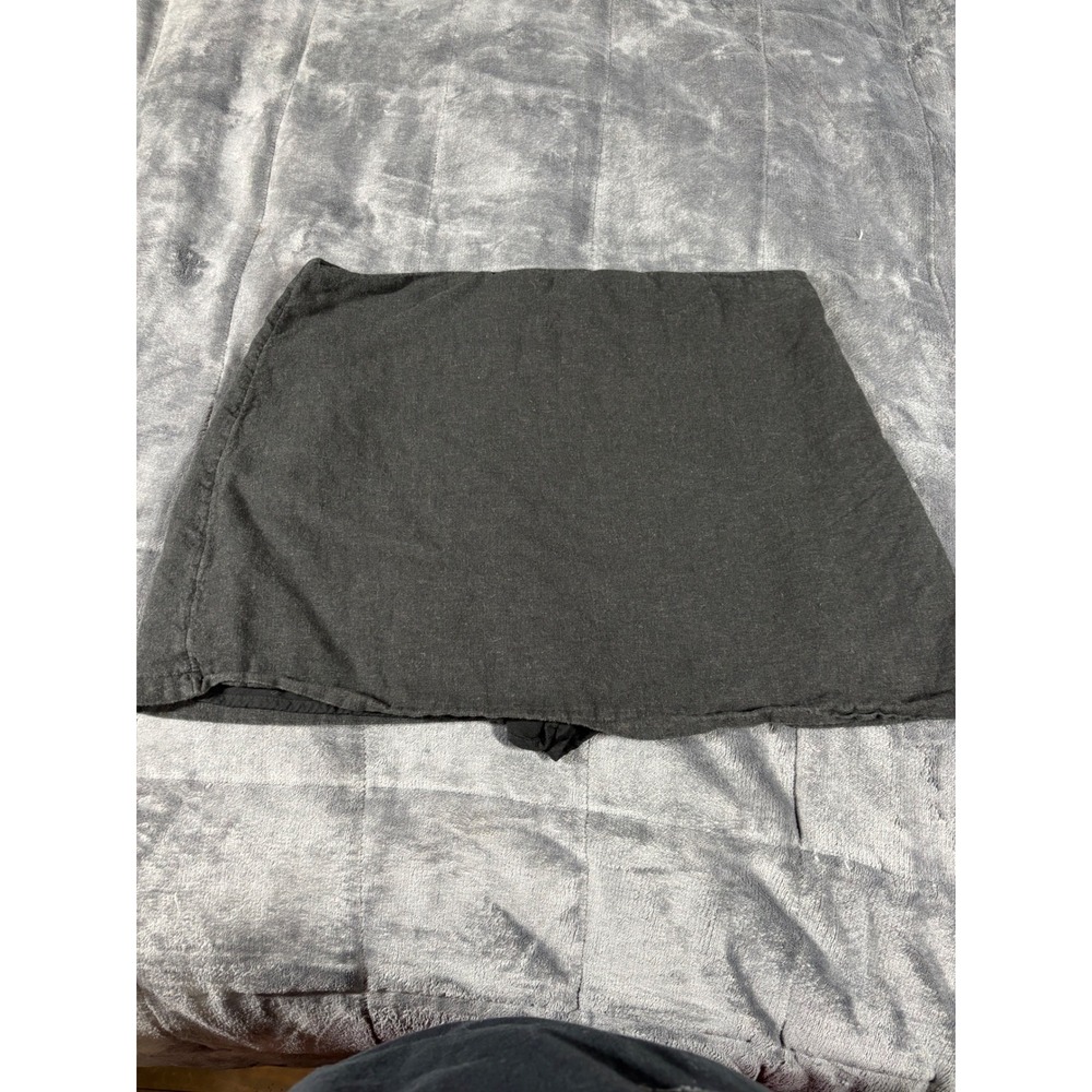 Abercrombie & Fitch Womens black Mini Skort Side Zip Size L Built-in Short